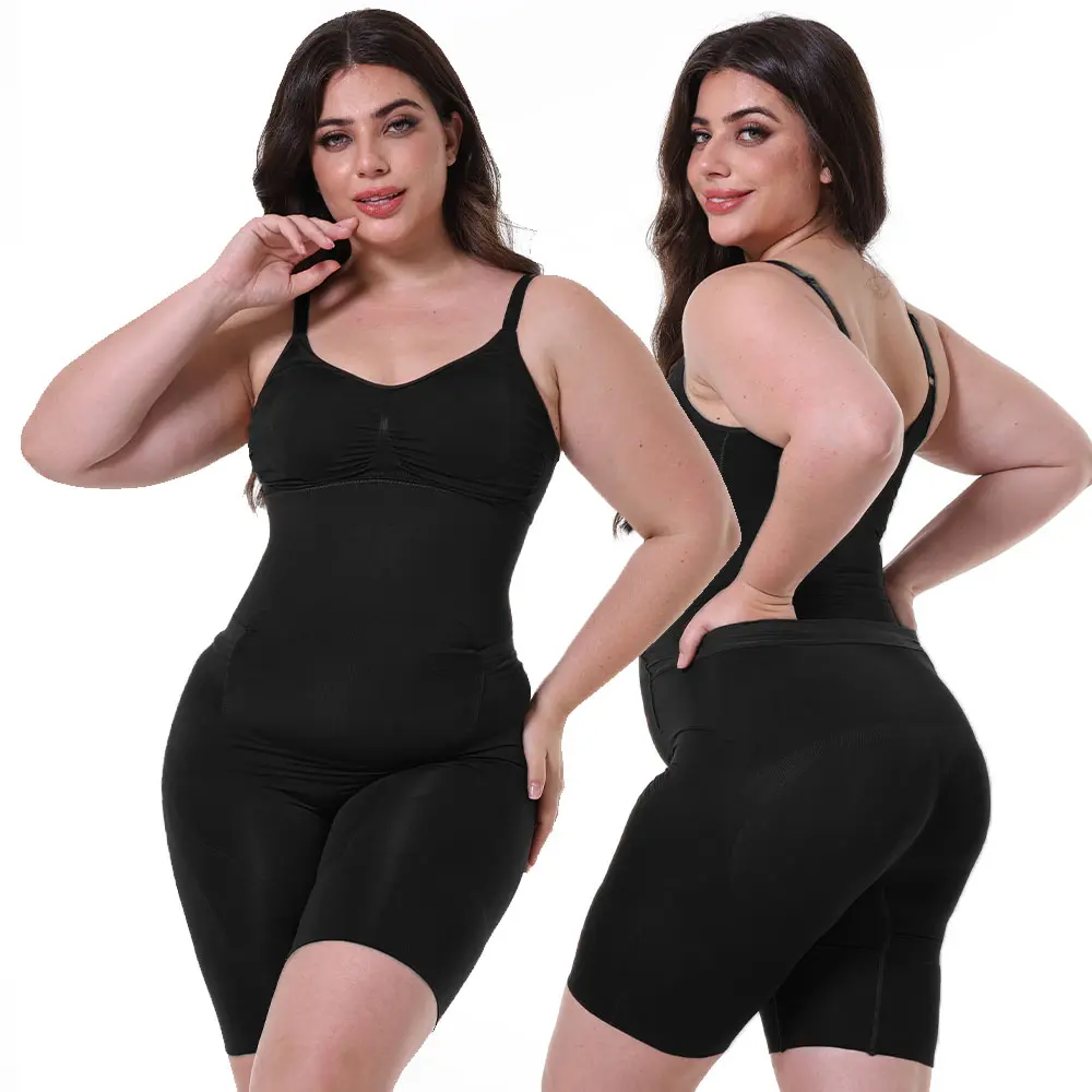 Bathroom-Friendly Shapewear Bodysuit Shorts for Women Seamless Compression Tummy Control Body Shaper S-XXXL lifter faja Back Bone Support