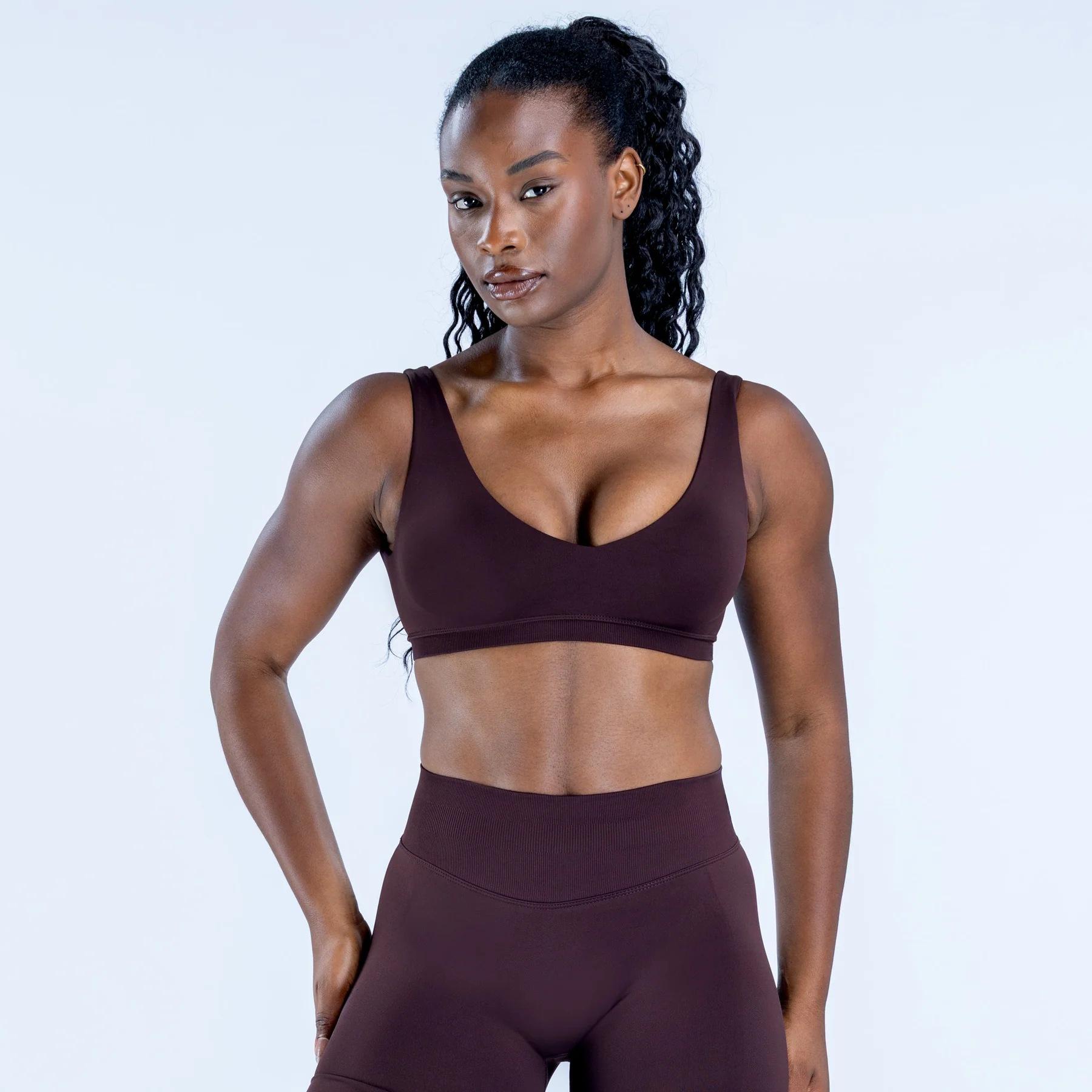 U-Back Shockproof Push Up Sports Bra & High Waisted Leggings, Women's Seamless Yoga Set , Running Outdoor Training