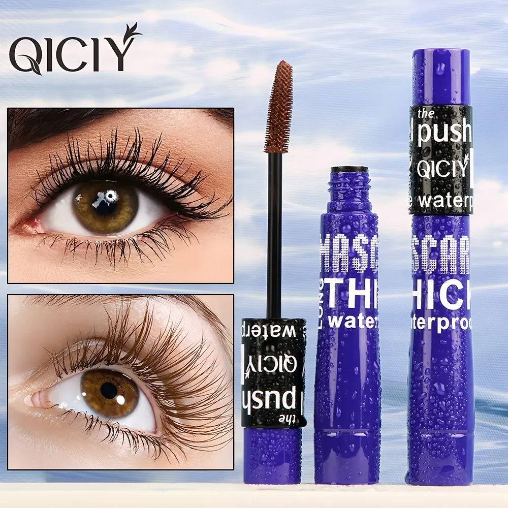 Volumizing Mascara, Waterproof & Smudge-Proof, Lightweight Long-Lasting Natural Look, Single Item Balm, No Alcohol or Aerosol