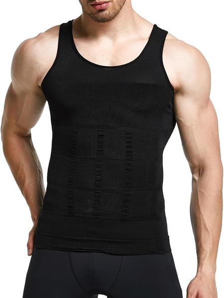 Men's Slimming Body Shaper Vest, Gynecomastia Compression Shirt, Tummy Control Underwear, Tight-Fit Design for Men