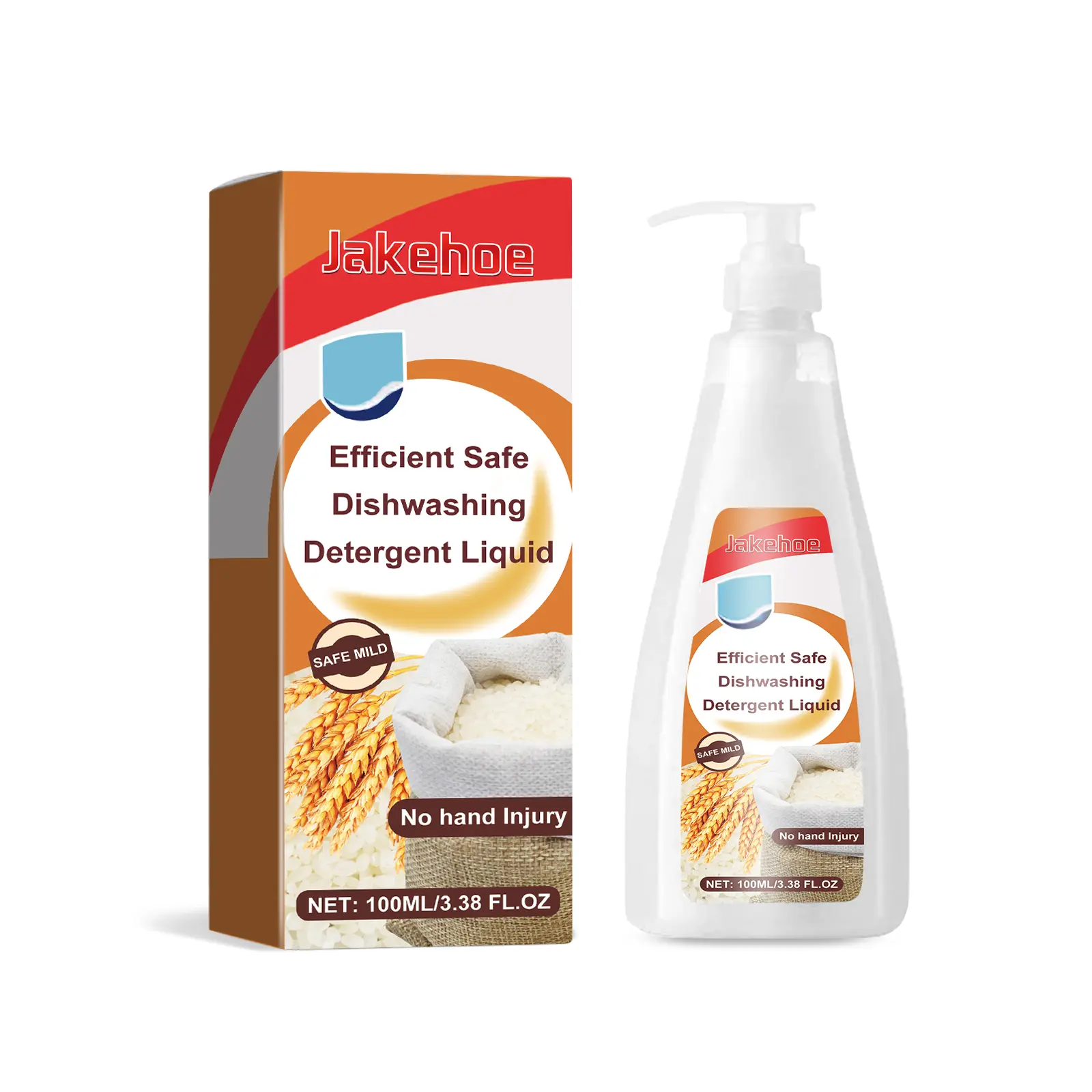 100ml Liquid Dish Soap Detergent, Natural Kitchen Care Cleaner for Kitchenware & Utensils, Stain Removal, Grease Remover, Skin-Friendly, Hand-Safe, Easy Rinse, Powerful Decontamination, Long-Lasting Fragrance for Everyday Clean Household Use