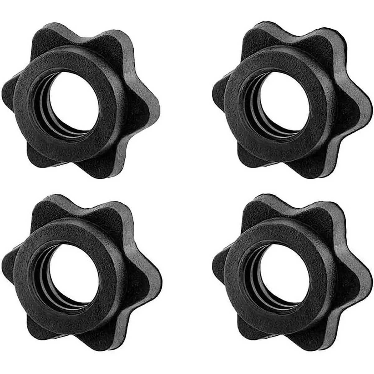 Dumbbell Collars 1 inch Dumbbell Hex Nut Barbell  Clamps Weight Clips for Dumbbells,Spinlock Collars for 1 Inch Standard Barbells Bars  Weight Lifting Fitness