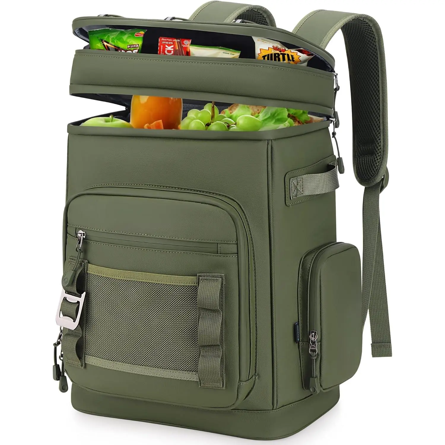 Unisex 30L Waterproof Insulated Leakproof Cooler Backpack for Hiking/Camping, Outdoor Trips, Holds 48 Cans