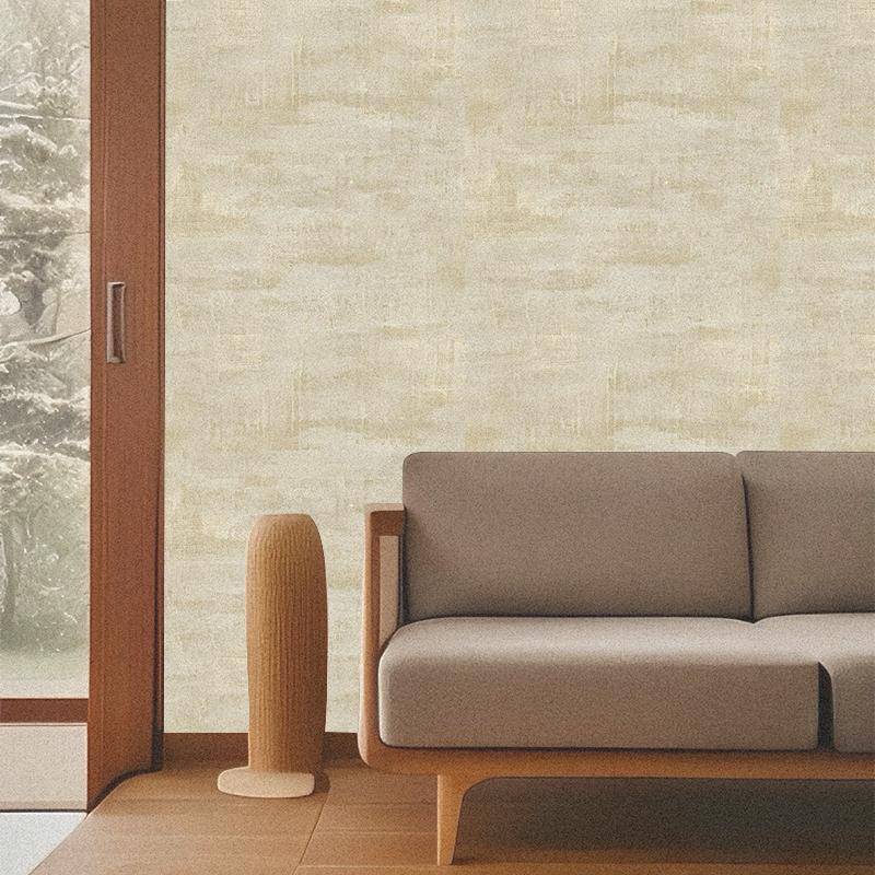 Self-adhesive Wallpaper, 1 Roll Beige Textured Wall Sticker, Waterproof Removable Wallpaper, Furniture Refurbishment Wallpaper, Home Decor