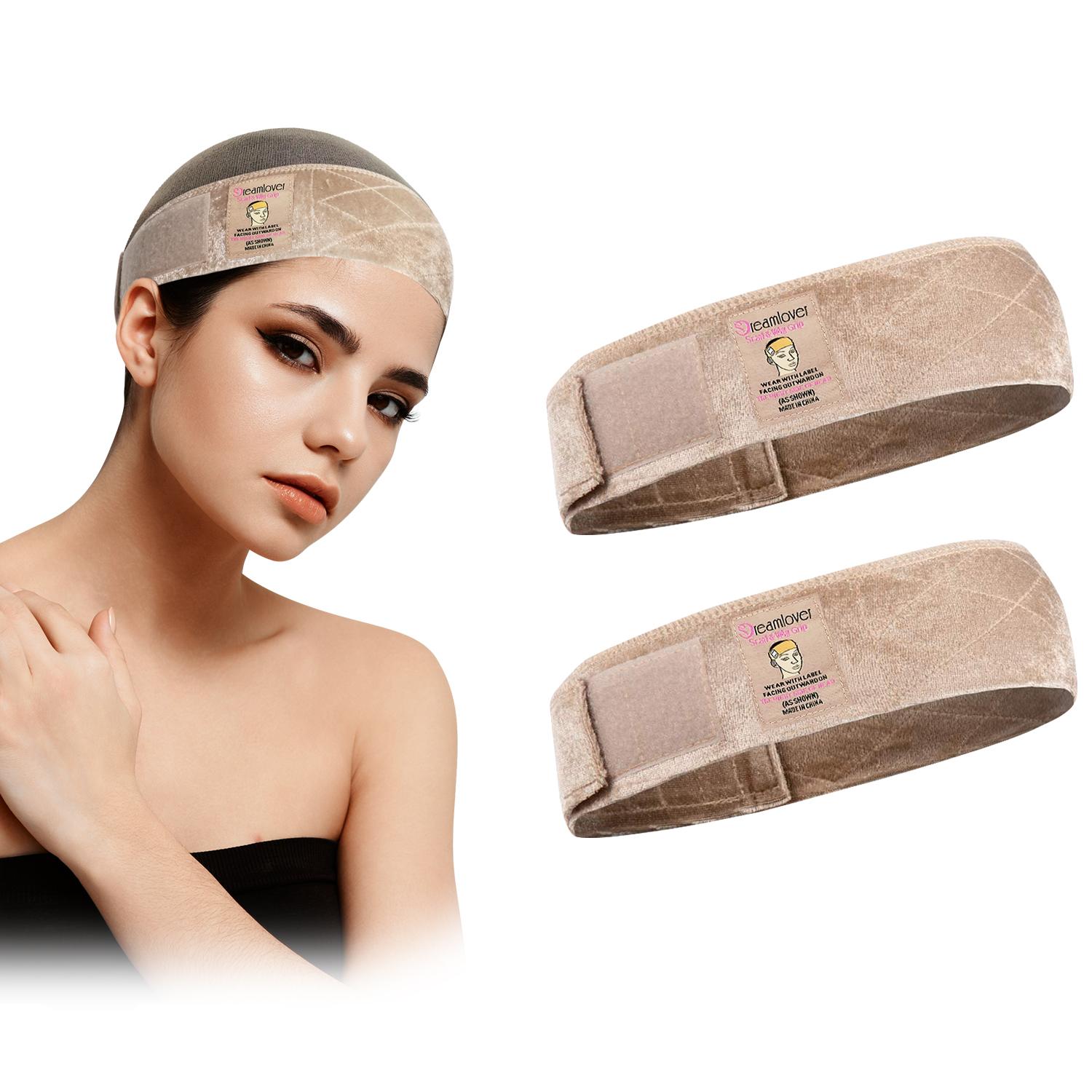 Summervibes Dreamlover Brown Black Wig Grip Band 2pcs for Women Adjustable Headband for Keeping Wigs in Place Non Slip Comfortable Breathable Hair Styling Tool Summervibes Dreamlover Brown Black Wig Grip Band 2pcs for Women Adjustable Headband for Keeping Wigs in Place Non Slip Comfortable Breathable Hair Styling Tool