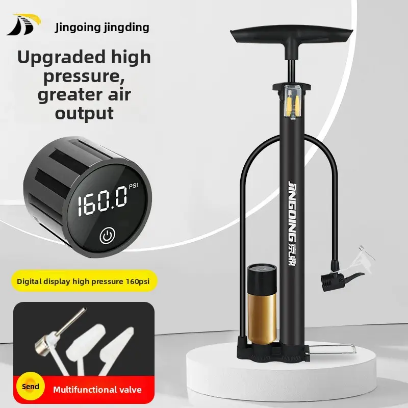 High Pressure Pump Portable Multifunctional Manual Bicycle Electric Vehicle Mountain Basketball Universal Air Pump