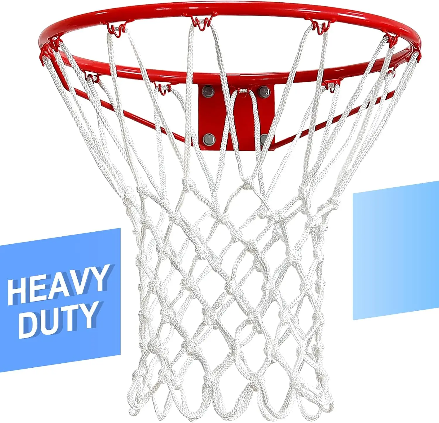 sportsLAO XUE Basketball Net Outdoor,(7.16 oz) 12 Loops Professional Heavy Duty Basketball Net Replacement,All Weather Anti Whip, Suitable for Outdoor Standard 12 Loops Basketball Hoop
