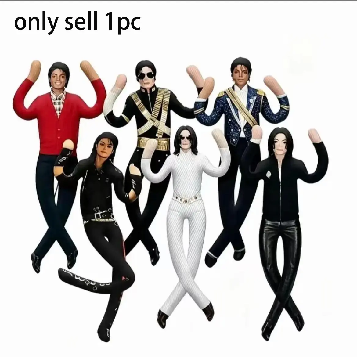 Michael Jackson Role-Playing Doll, Plush Soft Huggable Puppet, Room Decor, Abstract Multi-Joint Action Figure, Gift Idea, Articulated Figures