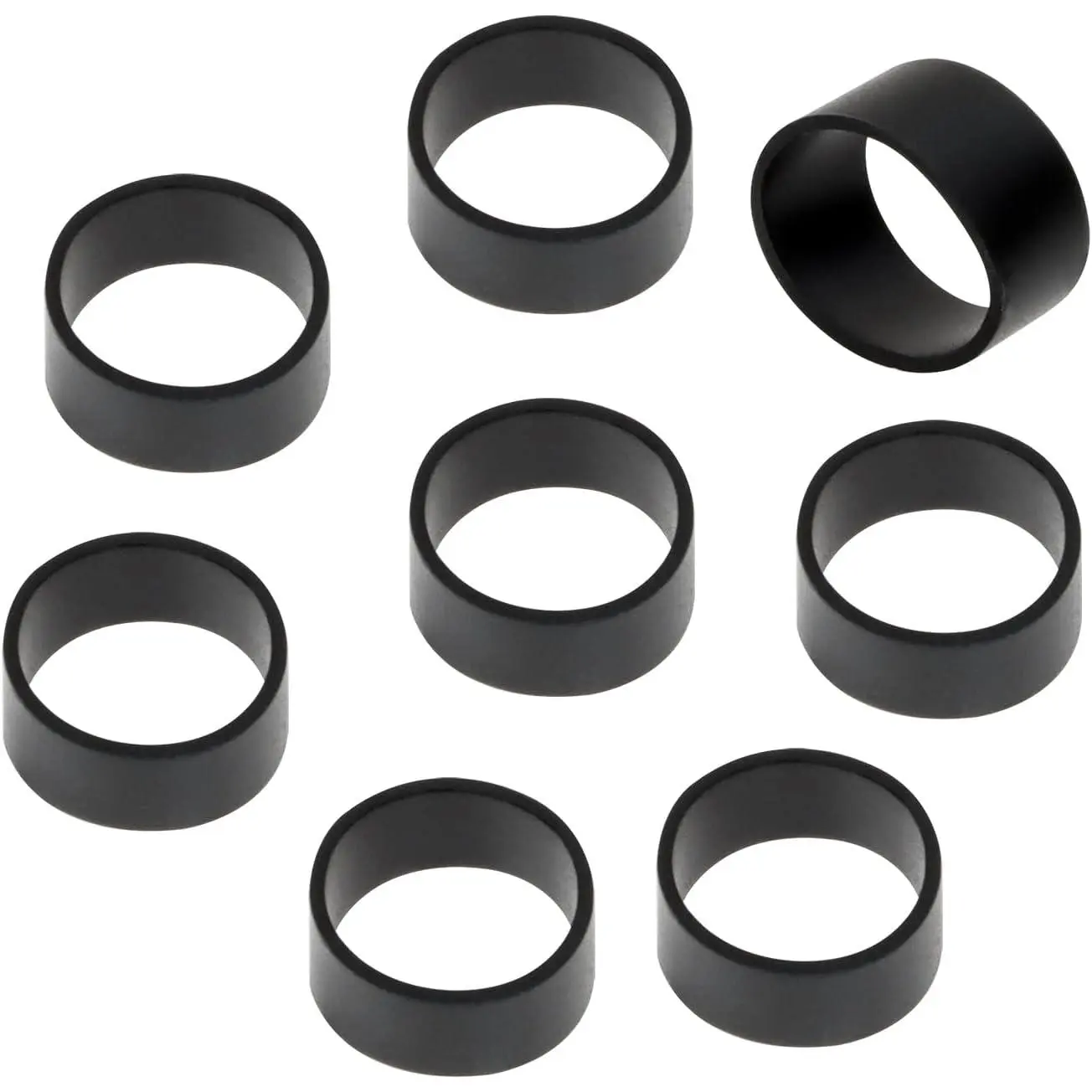 200 Pieces Black Mini Silicone Cable Ties 0.3 inch Diameter Flat Rubber Bands Elastic Bands Supplies Reusable Rubber Rings Thick Rubber Bands for School Home or Office Elasticity Coil Ring