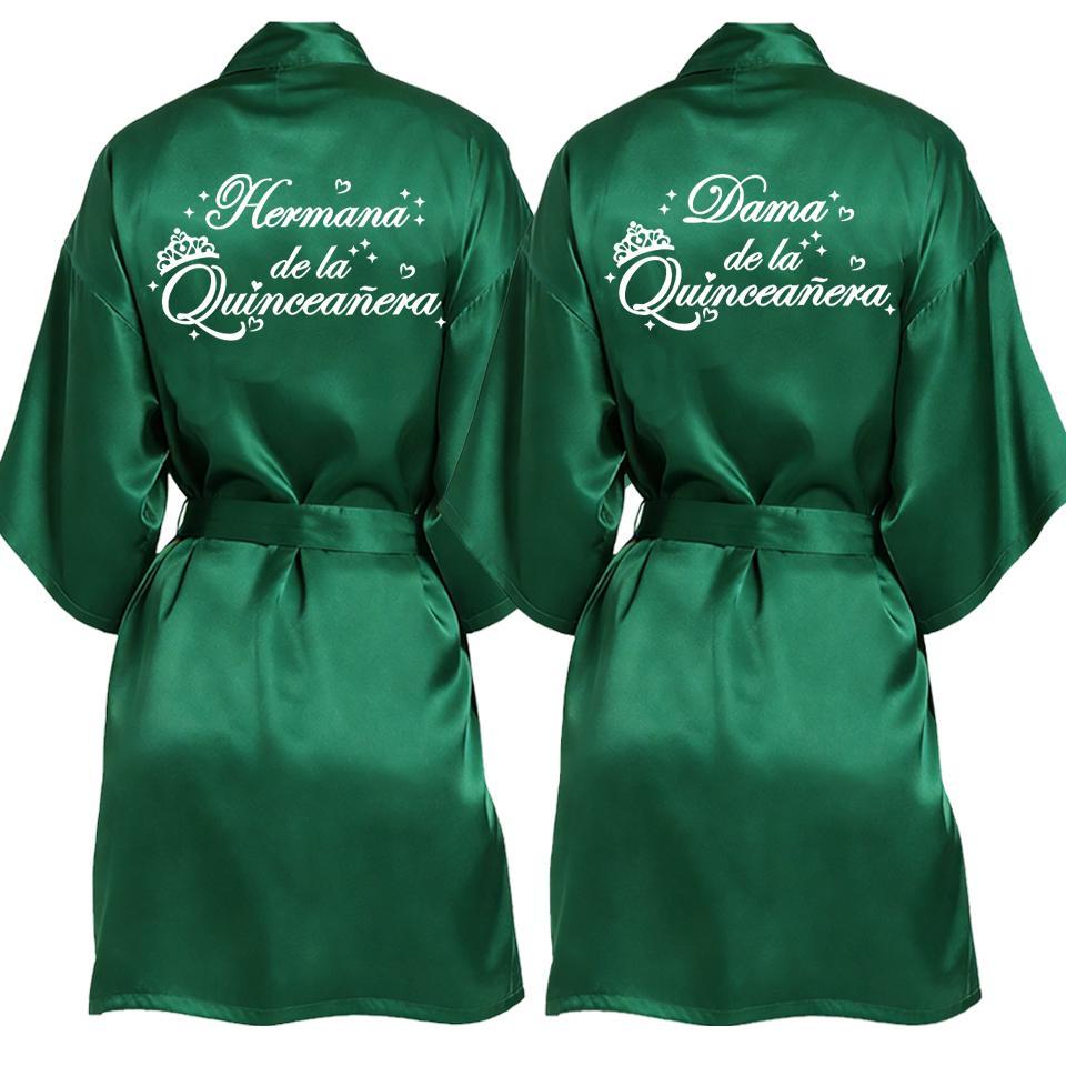 2 Pcs Elegant Quinceañera Celebration Gown Mis Quince Años Robe Girls 15th Anniversary Bathrobe for Birthday Party