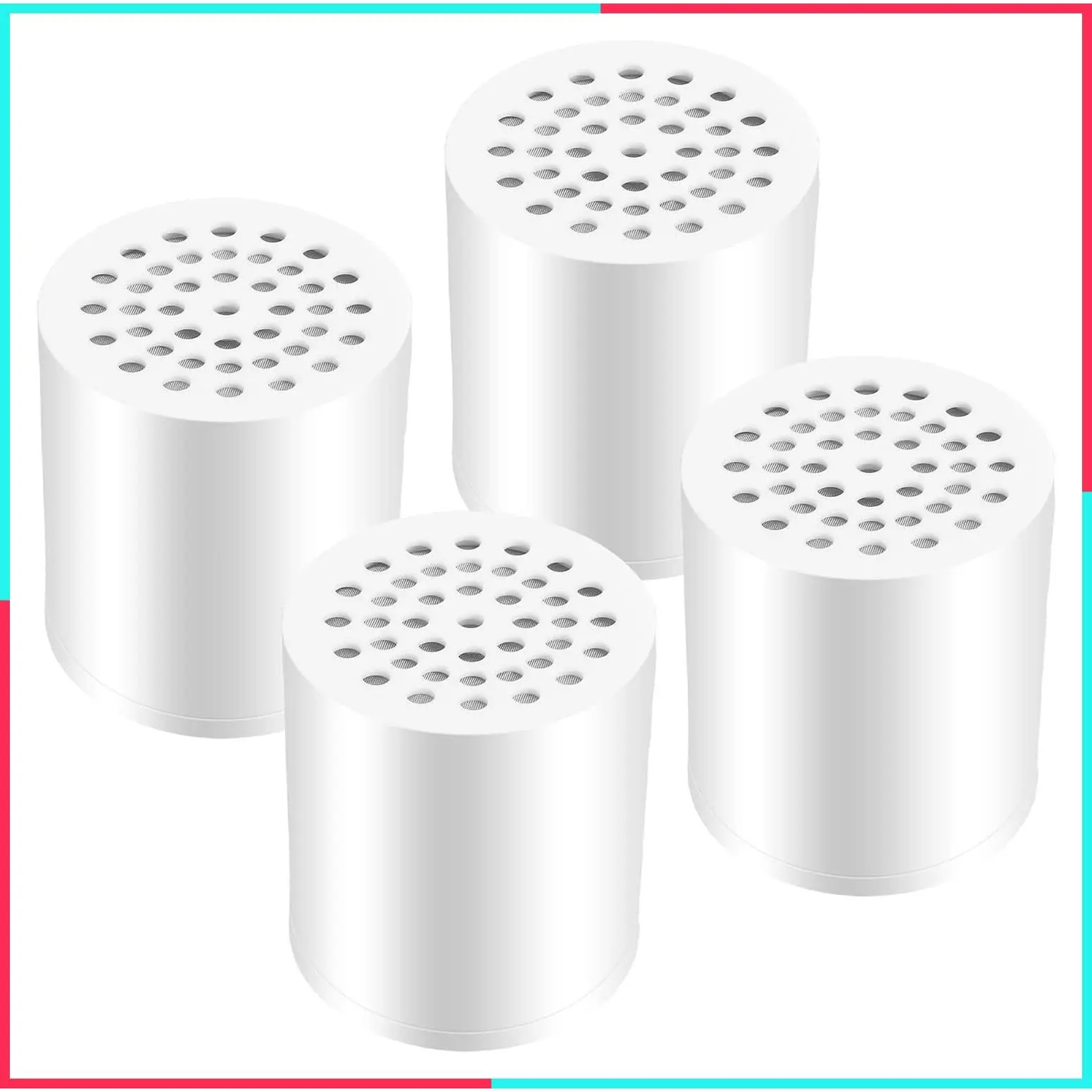 4 Pack 20-Stage Shower Filter Replacement Cartridges for Hard Water