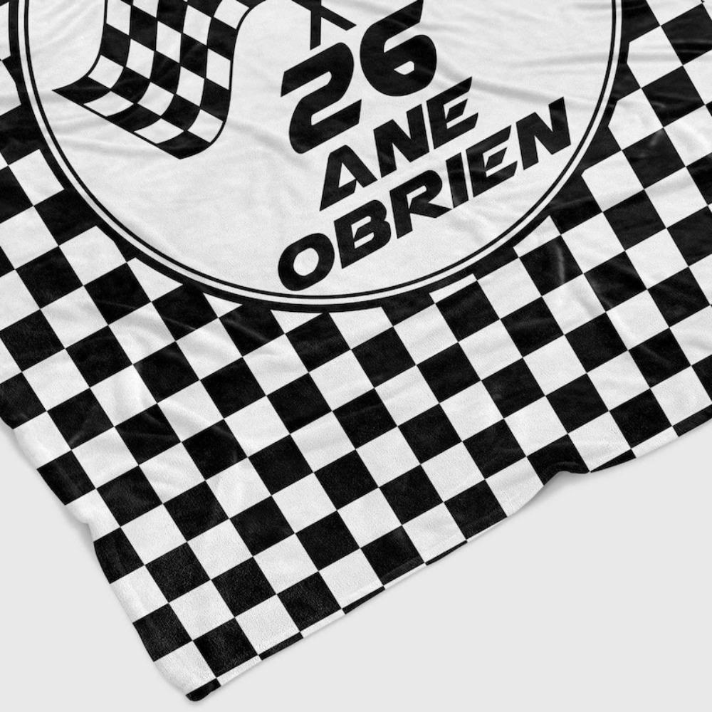 Racing Blanket with Checkered Flag, Car Lover Gift, Racing Car Blanket Checkered Flag Throw Racing Blanket with Checkered Flag, Car Lover Gift, Racing Car Blanket Checkered Flag Throw
