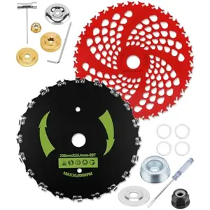 9" x 20T Chainsaw Tooth Cutter, 9" x 36T Carbide Tip Brush Cutter Blades Weed Eater Blades for Brush Cutter, Trimmer, Weed Eater, and More