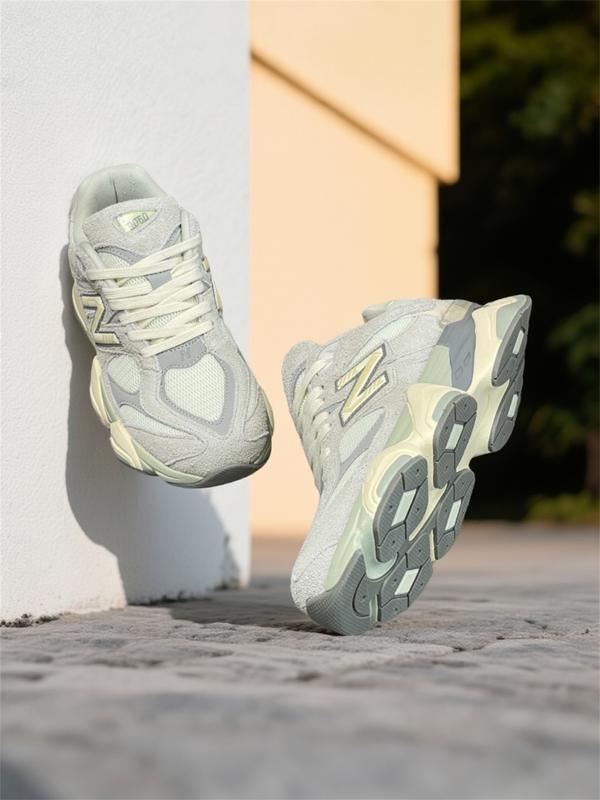 9060Retro chunky sneakers, patchwork design, daily versatile