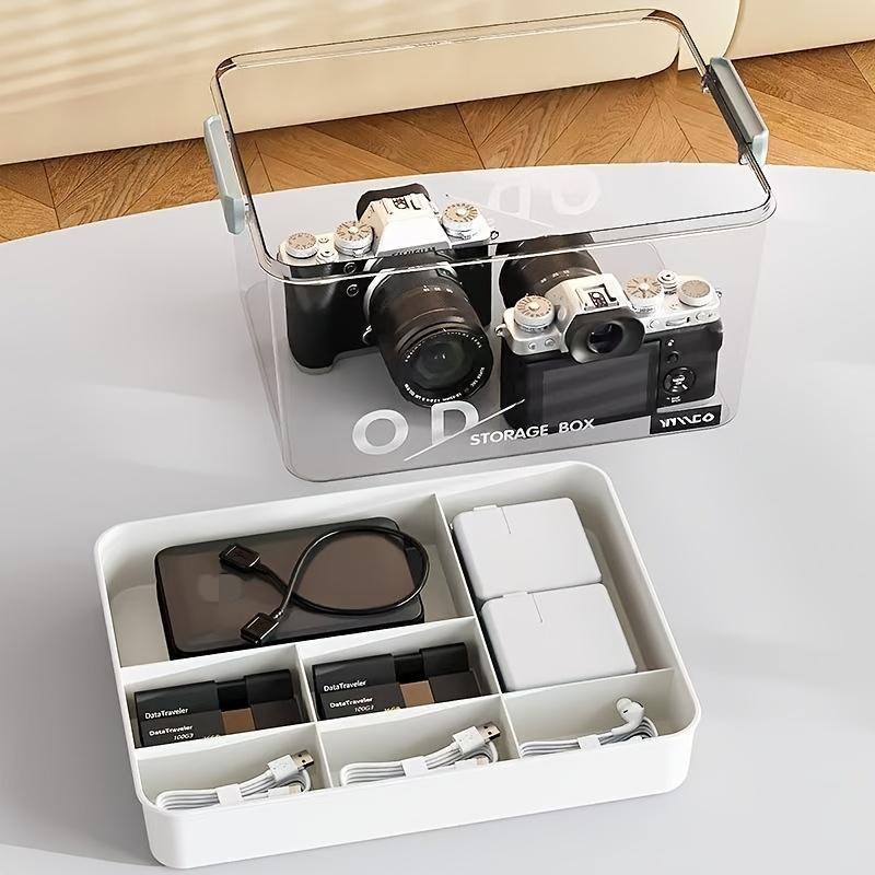 Storage Storage Box With Handle Multi-layer Design Capacity Plastic Storage Organizer Portable For Bedroom Bathroom Office Or Desk Storage Multiple Models Available