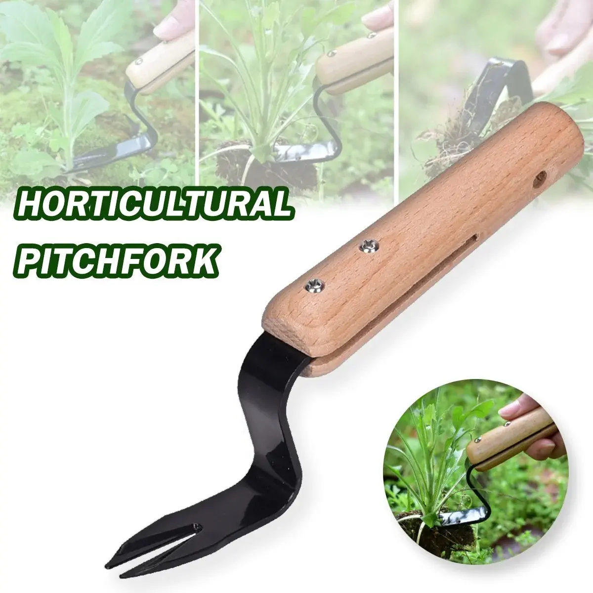 Effortless Handheld Weed Removal Tool Durable Metal Dandelion Root Puller Labor Saving Garden Weeding Fork No Bend Weeds Extractor Manual Lawn Care Gadget for Yard Backyard Vegetable Plot Flower Bed Garden Maintenance