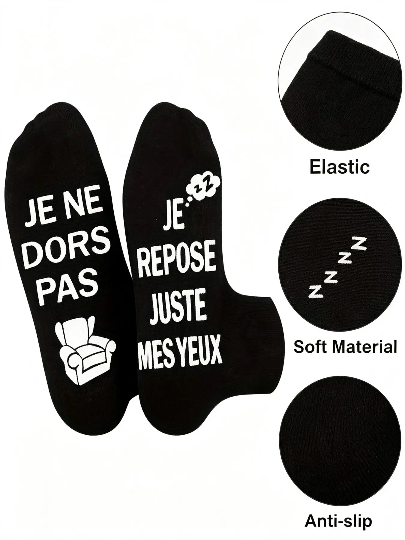 Funny Men's Rest Socks, Non-Slip Design, Perfect Gift for Birthday & Christmas, Ideal for Dad, Uncle, Husband, Brother, Novelty Humorous Socks
