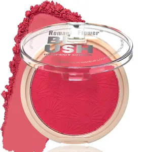 4 Color Matte Powder Blush, Waterproof Long Lasting Nature High Pigment Face Makeup Fine Powder Blusher for All Skin Types
