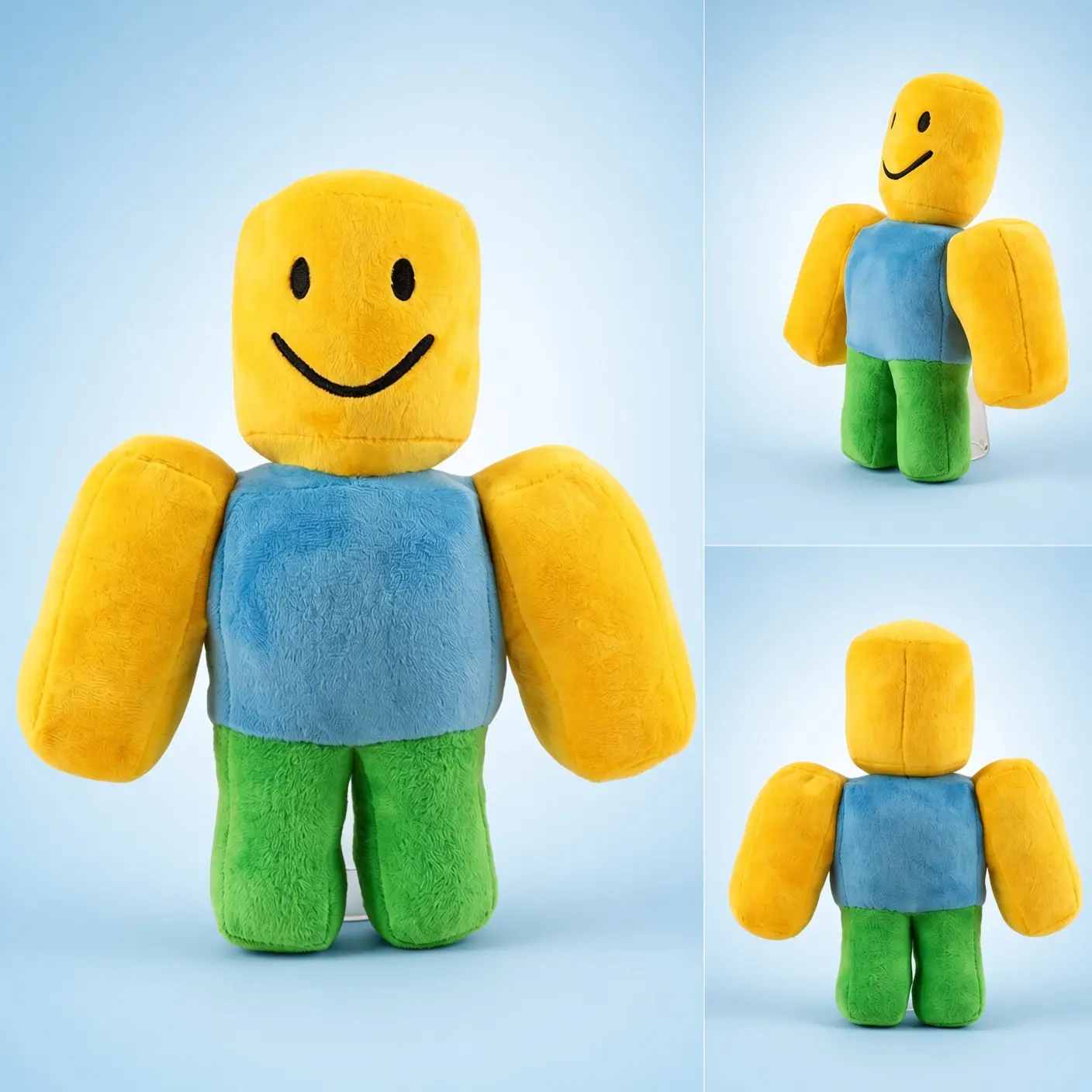 Roblox Noob Soft Plush Toy, 26cm Game Character Stuffed Doll, Cute Collectible Figure, Perfect Valentine Gift and Holiday Decor for Gamers