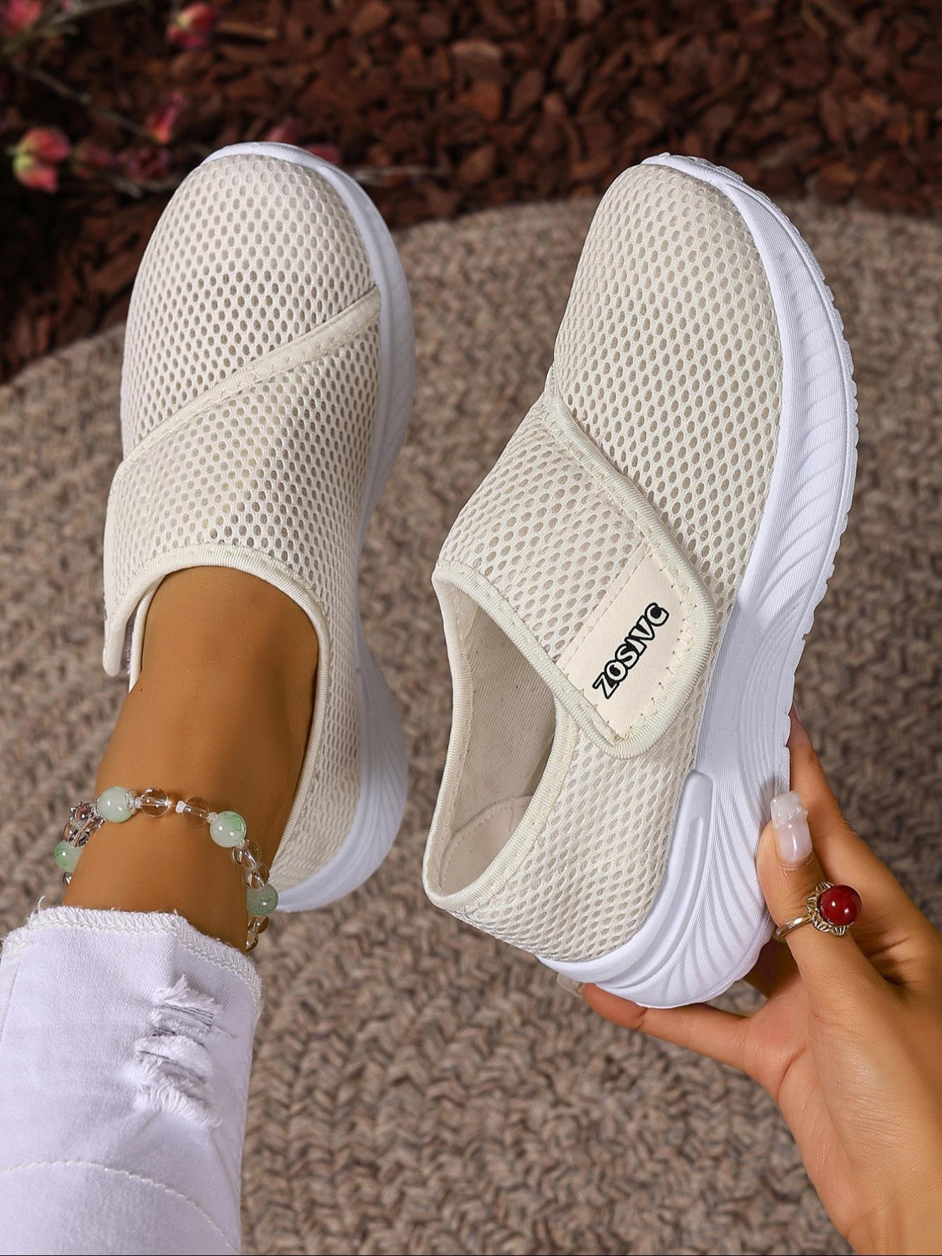 Women's Mesh Breathable Lightweight Sneakers, Casual Comfortable Sports Running Shoes, All-match Basic Shoes for Daily Wear