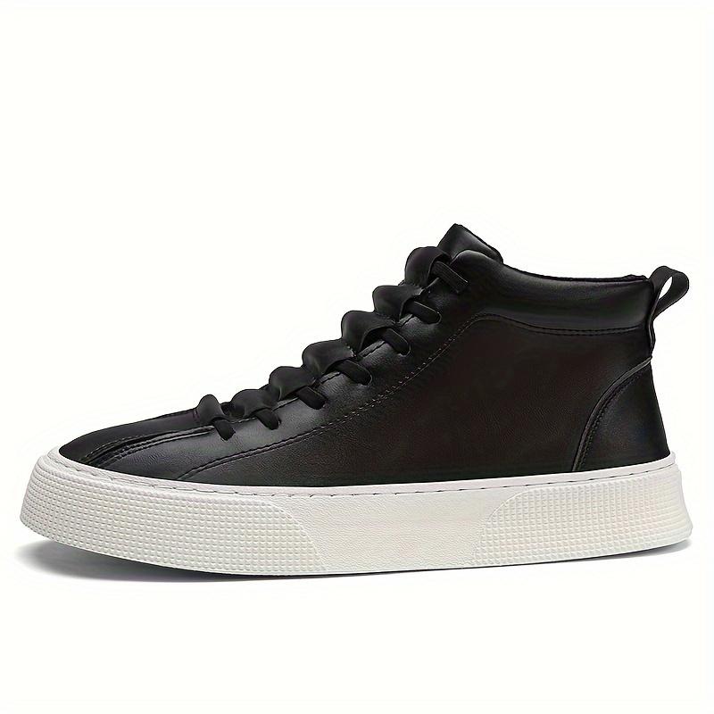 [Durable | Comfortable] Durable Comfortable Men's Ankle Boots |   Non-Slip Lace-Up Soft-Sole Sneakers for Outdoor Daily Wear