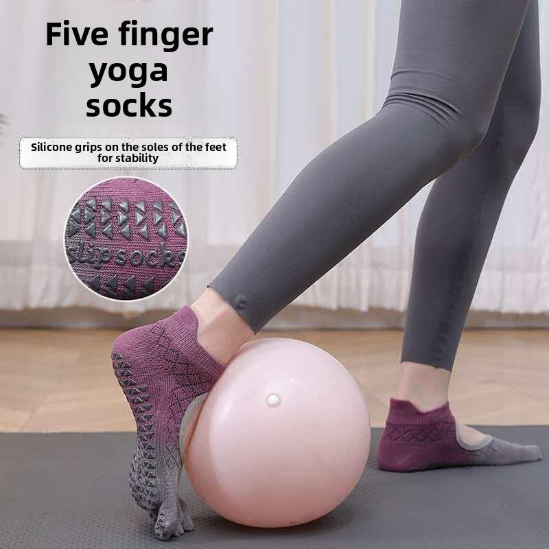 New Yoga Socks for Spring and Summer, Pilates Five-Toe Socks, Professional Non-Slip Sports and Fitness Split-Toe Socks.