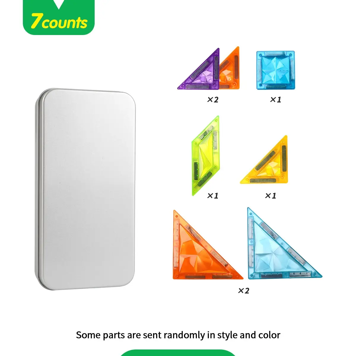 7pcs Mini Magnetic Puzzle Toy with Iron Box Storage, Portable Magnetic Building Blocks, Perfect Gift for Holidays and Birthdays