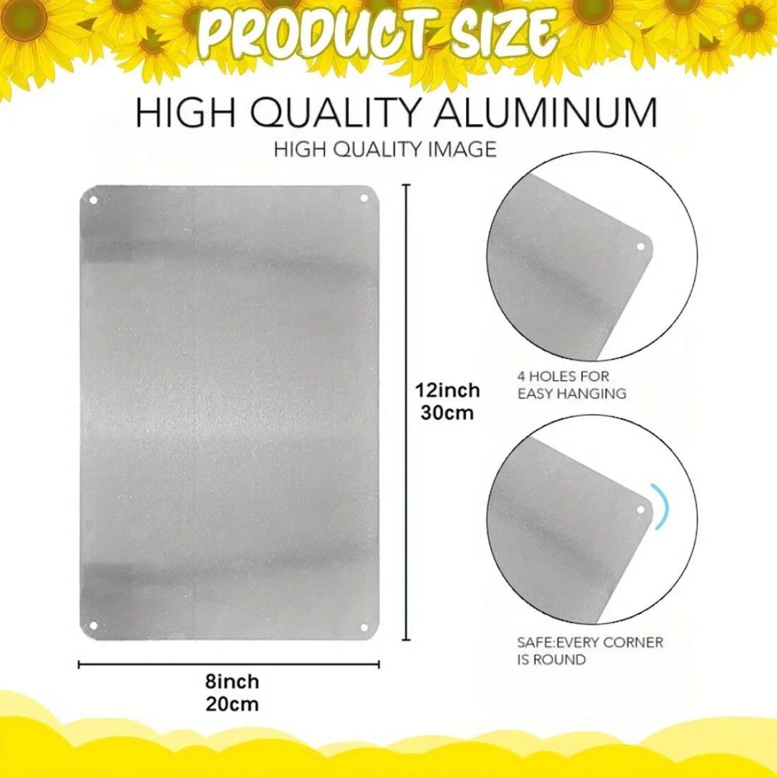 Vintage Music Themed Metal Sign, Wall Decor for Music Lovers, Wall Art for Coffee Bar & Home Decor, Perfect Gift for Coffee Bar & Home Decor