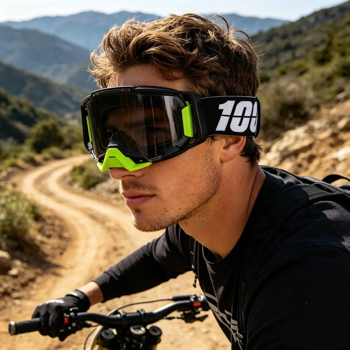 New Motorcycle Goggles, Dirt Bike Goggles, Outdoor Riding Windproof Sand Protection, Full Frame Interchangeable Lenses, Sporty Fashion Design, Bright Colors