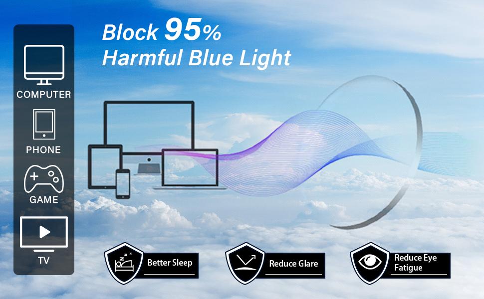 Progressive Multifocus Reading Glasses Women Men Blue Light Blocking Computer Readers Spring Hinges Eyeglasses