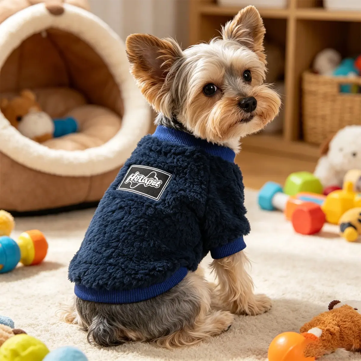 New Thickened Pet Warm Clothing for Autumn Winter, Soft Skin-Friendly Fabric, Fits All Small Dogs and Cats, Puppy Sweater, Ideal for Home and Outdoor Use