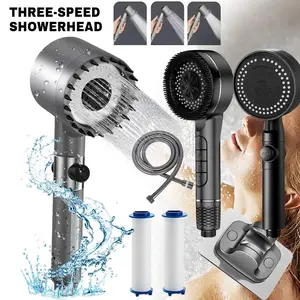 Handheld RV Shower Head Set – 8-Mode High Pressure Spray with On/Off Button and Hose for Travel Trailers, Campers, Motorhomes