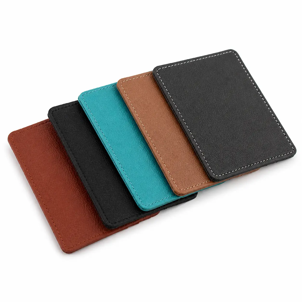 Slim PU Card Holder For Everyday Carry 3 Card Slots Compact Womens Wallet Unisex Minimalist Cute Card Case Lightweight Soft Vegan Leather Small Card Holder Fits Pocket