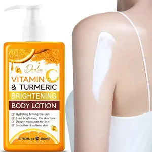 Vitamin C & Curcumin Brightening Body Lotion | VC + Retinol + Niacinamide | 24-Hour Deep Moisturizing | Improves Rough Skin | Brightens Neck Skin | For Dull Skin | Suitable for Rough Skin | Apply After Shower | Daily Body Moisturizer | Body Lotion