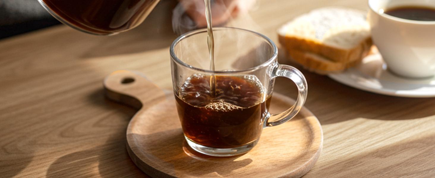 Kismile Compact Drip Coffee Maker 5-Cup Anti-Drip System Timer Removable Funnel Auto Shut-Off Anti-Dry Protection Dishwasher-Safe for Home & Office Black