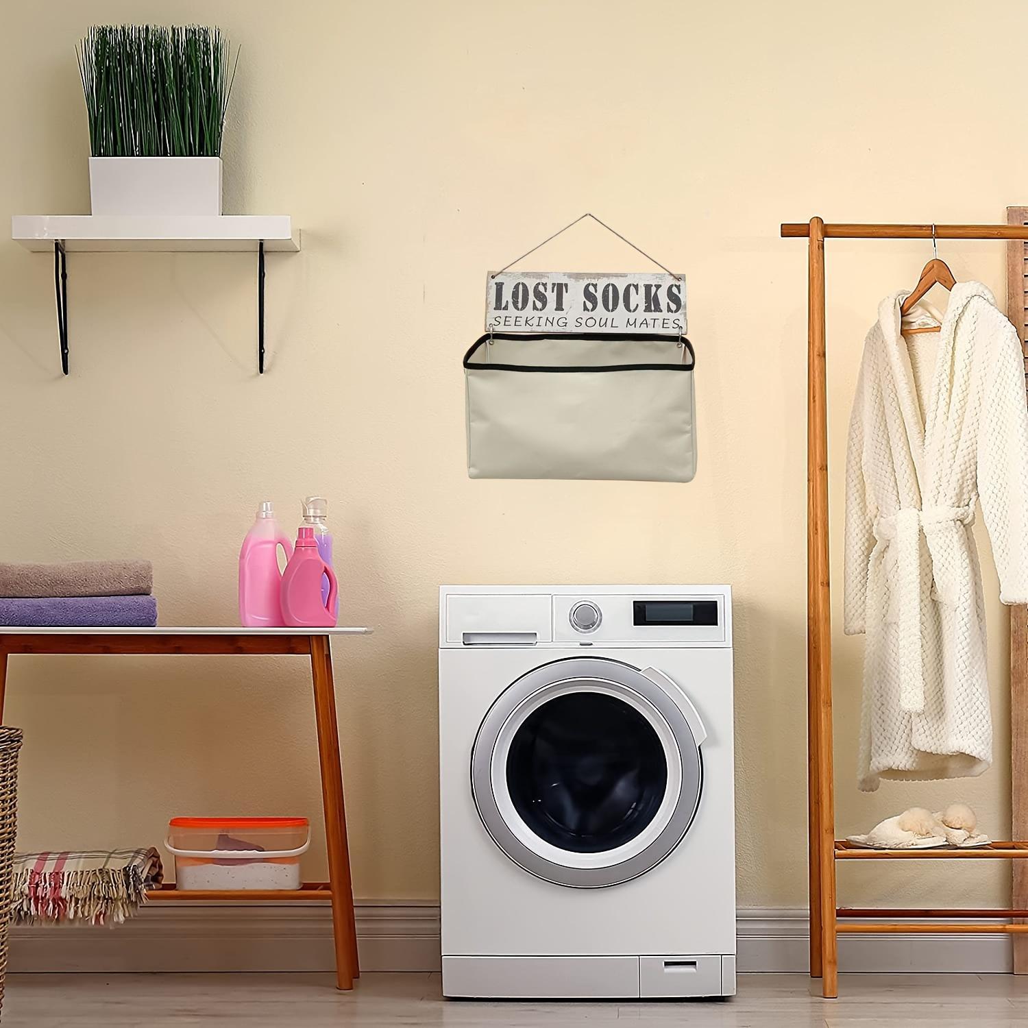 Hanging Lost Sock Organizer Bag, Creative Hanging Storage Bag, Laundry Room Socks Storage Bag, Hanging Organizer for Individual Socks