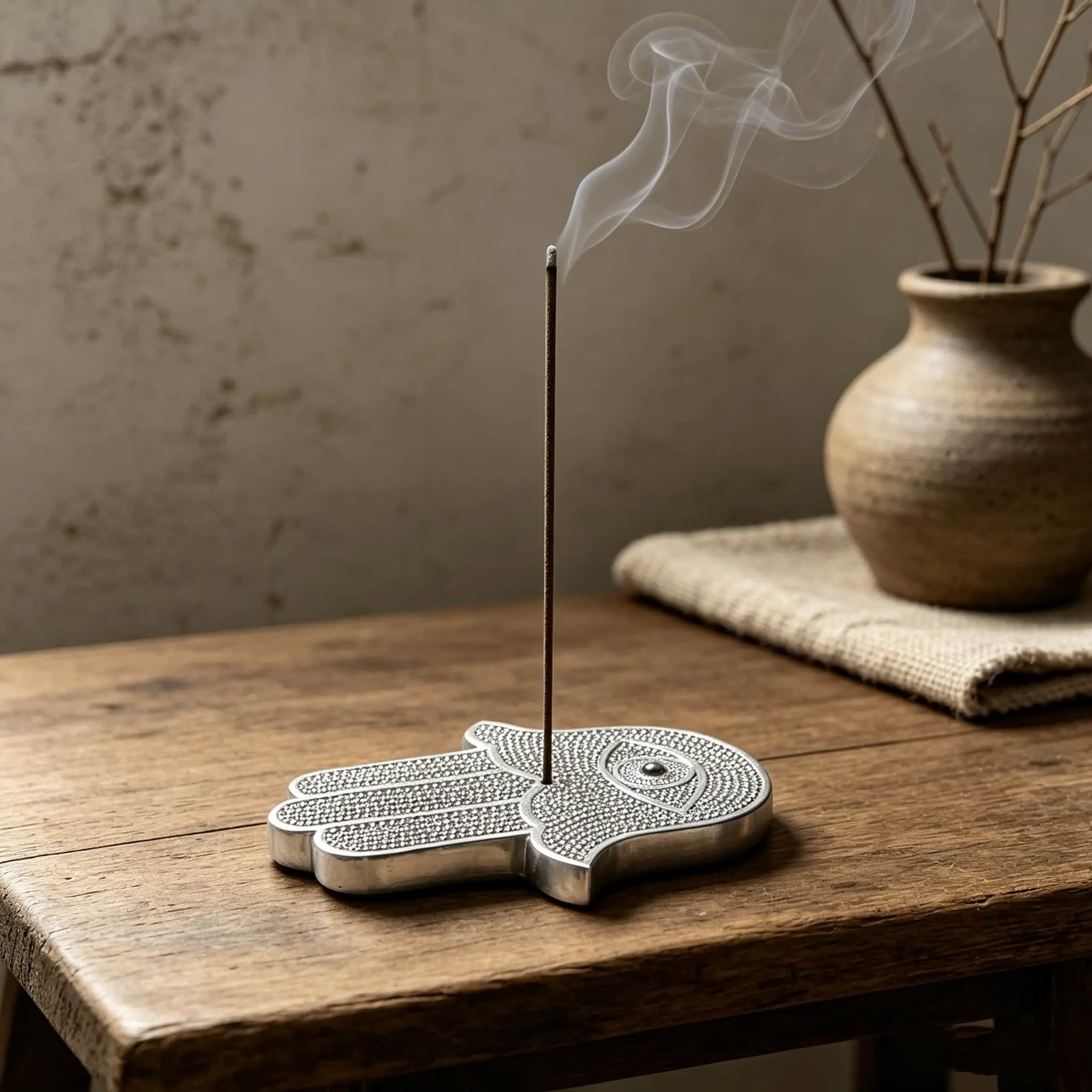 Incense Holder Statue Ornament, Apartment Bedroom Yoga Studio Front Desk Aroma Decor, New Year Easter Meditation Gift, Friend Moving in Present