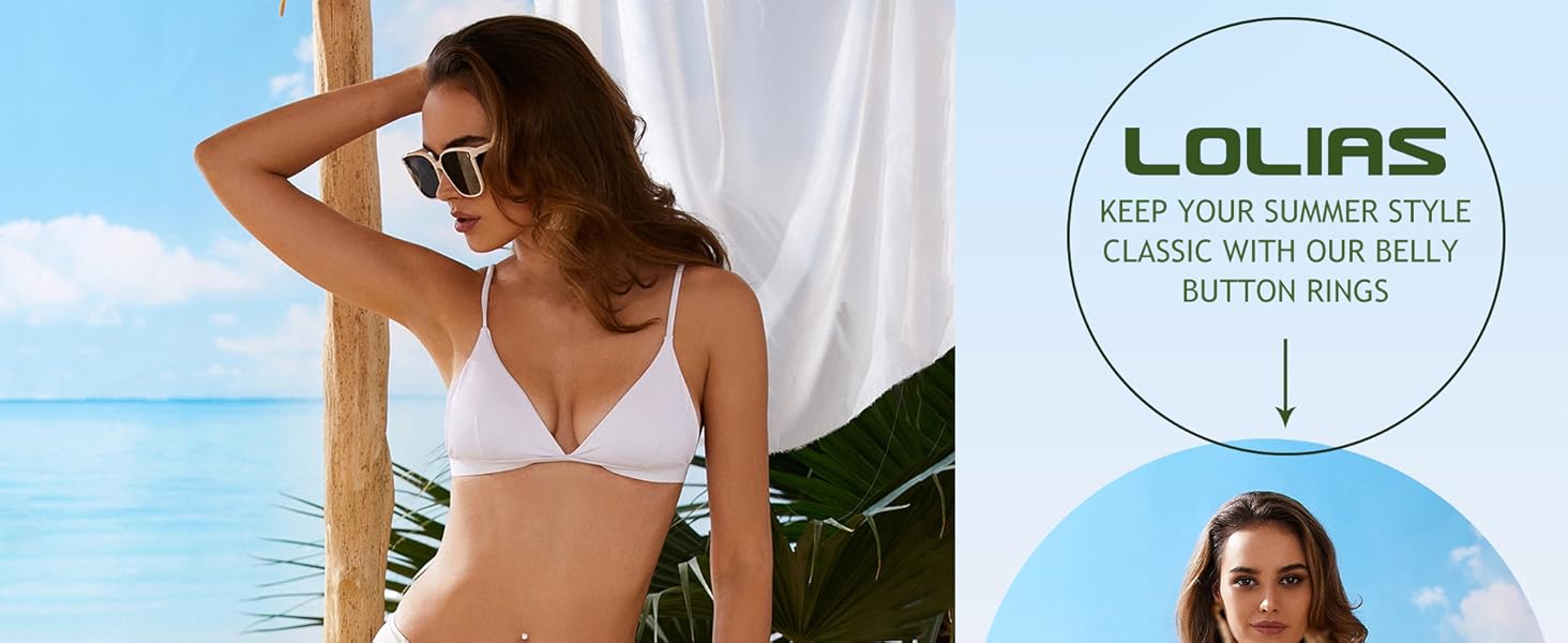 LOLIAS 5pcs Gold Belly Button Ring - 14G Surgical Stainless Steel Belly Rings Hypoallergenic Clicker Belly Button Piercings for Women CZ Dangle Belly Button Rings Navel Piercing Pack Silver/Gold LOLIAS 5pcs Gold Belly Button Ring - 14G Surgical Stainless Steel Belly Rings Hypoallergenic Clicker Belly Button Piercings for Women CZ Dangle Belly Button Rings Navel Piercing Pack Silver/Gold