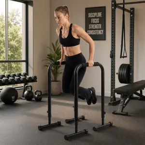 Adjustable Dip Bars Heavy Duty Parallel Parallel Bars - Multi Functional Equalizer Inverted Row Station for Home Gym Calisthenics, Strength Training
