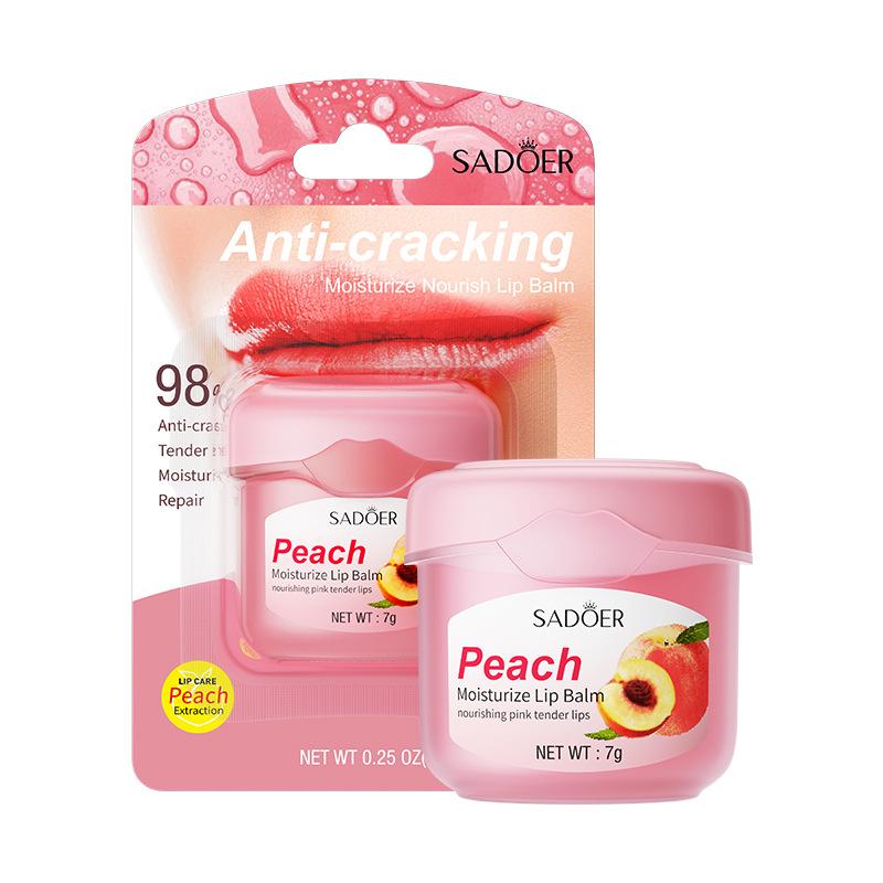 Peach Flavor Moisturizing Lip Balm, Hydrating Lip Balm, Lip Moisturizer, Lip Treatment, Plumping Lipstick, Suitable for All Occasions Lip Care, Daily Skincare Products