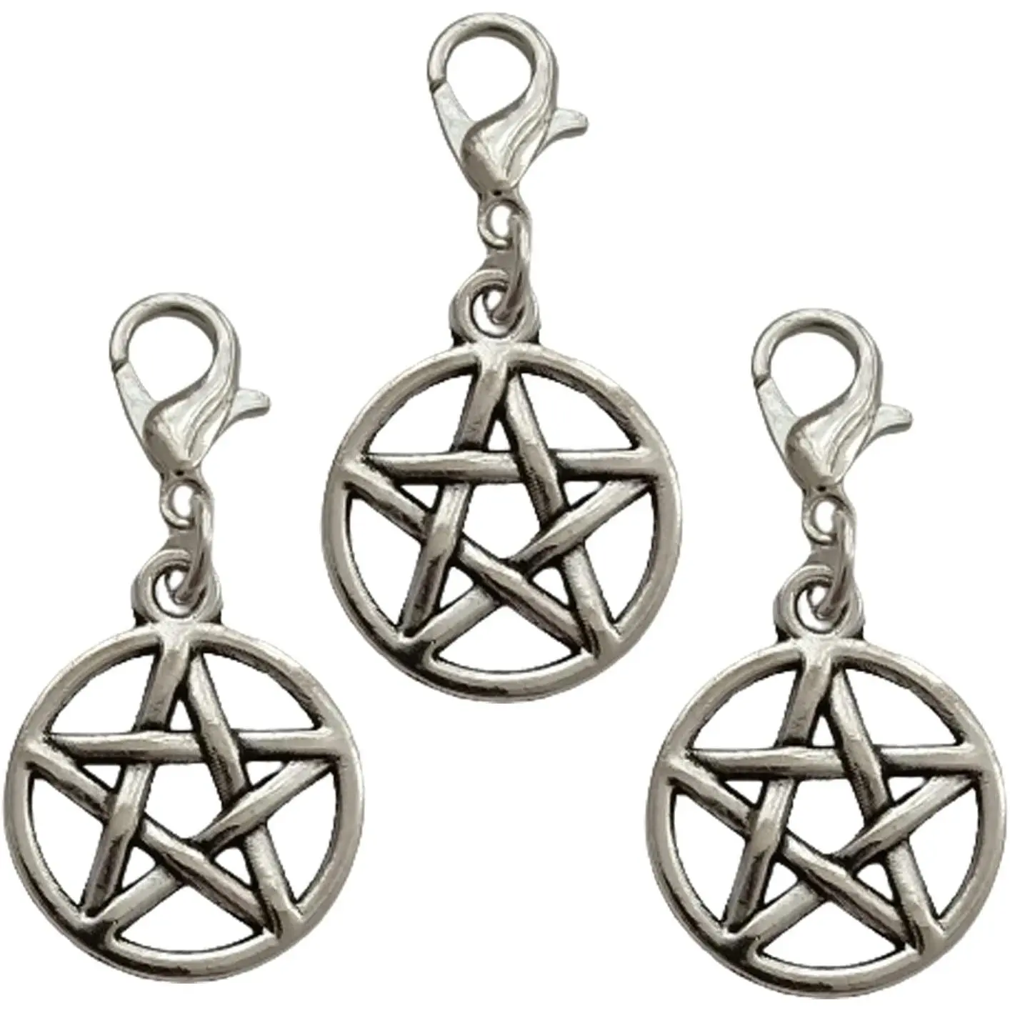 3 count in Set Creative Pentagram Clip  , for Making  |  , Necklace and Bracelet Charms