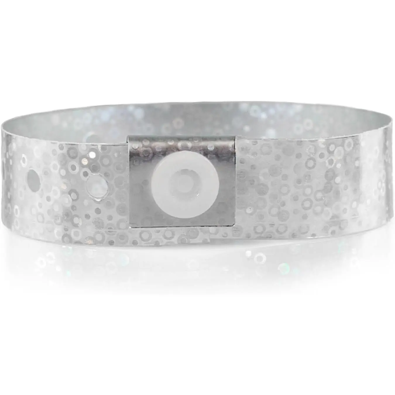 100   Holographic Plastic Wristbands for Events | Extended Wear,  Snap Prevents Reuse –  Made Bracelet for  &  ID, Party & VIP