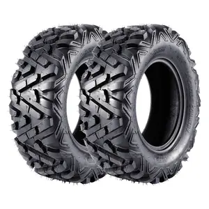 2026 Upgraded Set 2,25x10-12 6PR 2-Pack 25x10x12 ATV Tires, 6-Ply Tubeless Off-Road UTV Tires – Heavy Duty All-Terrain Mud/Sand/Trail Replacement – Puncture Resistant & High Load Capacity for Utility Vehicles, Trailers & CartsIdeal Gifts