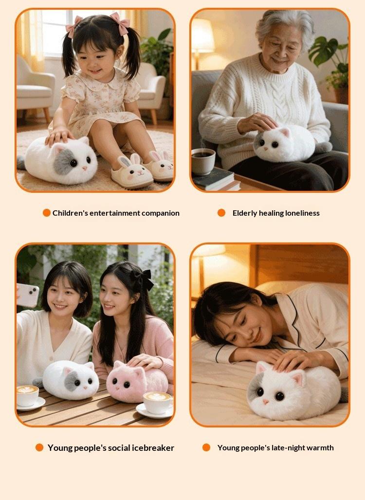 WALULU Cat AI Talking Toy Emotional Companion Plush Doll Children Trendy Gift Electronic Pet Interactive Plaything