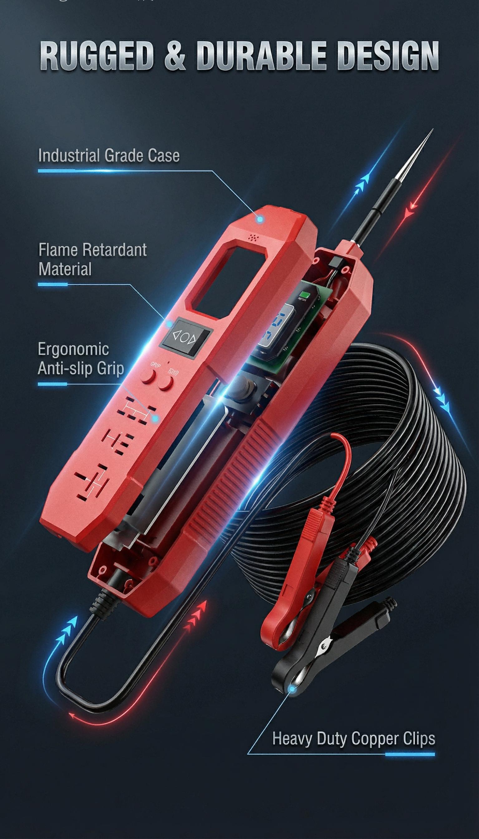 3 in 1 Power Circuit Probe Tester,3.5-36V DC Circuit Tester Automotive,Test Light,relay tester , Fuse & Voltage Tester,Automotive Short Circuit Breake Finder Electrical Tools