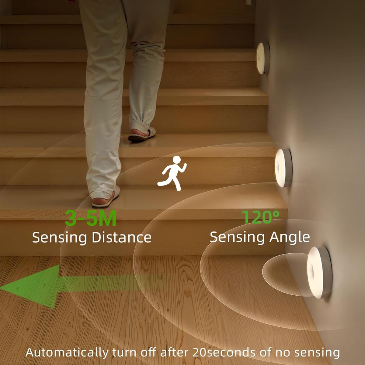 6-Pack Rechargeable Puck Lights - Motion Sensor & Dimmable Under Cabinet Lighting | USB Magnetic LED Lights for Kitchen, Closet, Pantry 6-Pack Rechargeable Puck Lights - Motion Sensor & Dimmable Under Cabinet Lighting | USB Magnetic LED Lights for Kitchen, Closet, Pantry