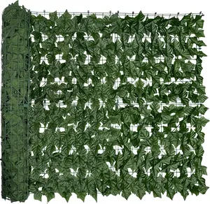 Plastic Artificial Ivy Privacy Fence Screen, 128in x 48in (43 Sqft) Anti-Ultraviolet Hedge Grass Wall - Indoor/Outdoor Landscape Garden Accessories, Garden Decor, Outdoor Porch Decor