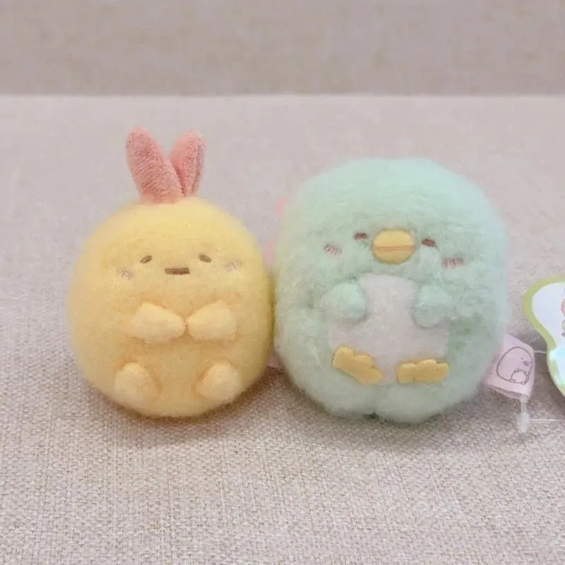 Fluffy Mochi Series Ebi Fry Penguin Soft Plush Cute Doll, Handheld Size Tempura Shrimp Stuffed Ornament (Toys & Hobbies Classic Novelty Gag Toy), Cute Dolls