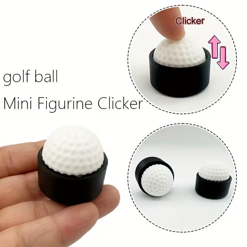 3D Printed Ball Clicker Keychain Basketball Soccer Fidget Toy Bag Charm Stress Relief Pendant