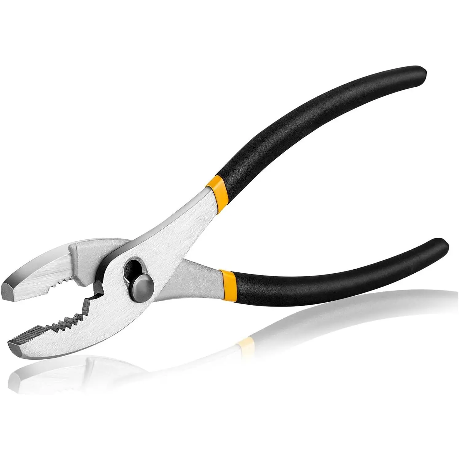 10 inch Slip Joint Pliers, Plier with Rubber Grip Handle, High Carbon Steel Plier Tools - Rust Resistant Finish